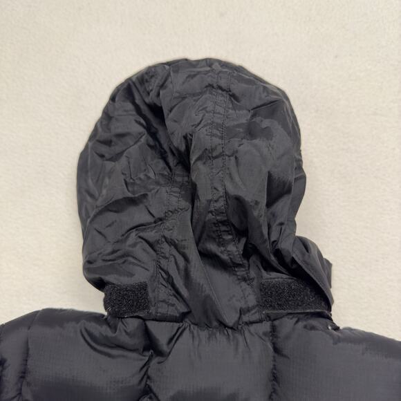 VTG Polo Sport Ralph Lauren Kids size 4 Down Filled Puffer Vest Hoodie‎ Black - Picture 7 of 10